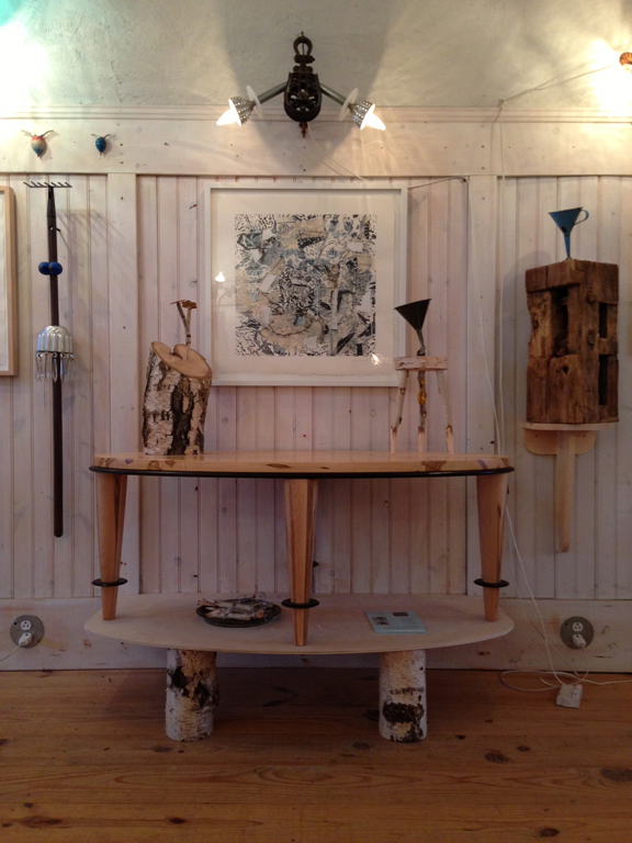 Installation shot showing multiple works by Bob ingram